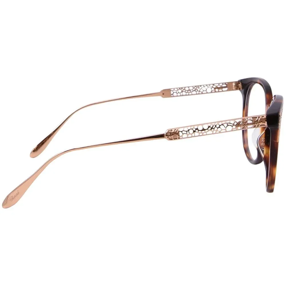 NWT Chopard VCH253-0748-53 Havana Gold 53mm Eyeglasses